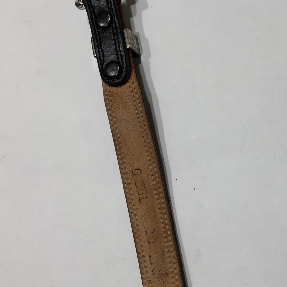 Nocona Leather Black 7/8 Width Belt Sz30 - Picture 5 of 6